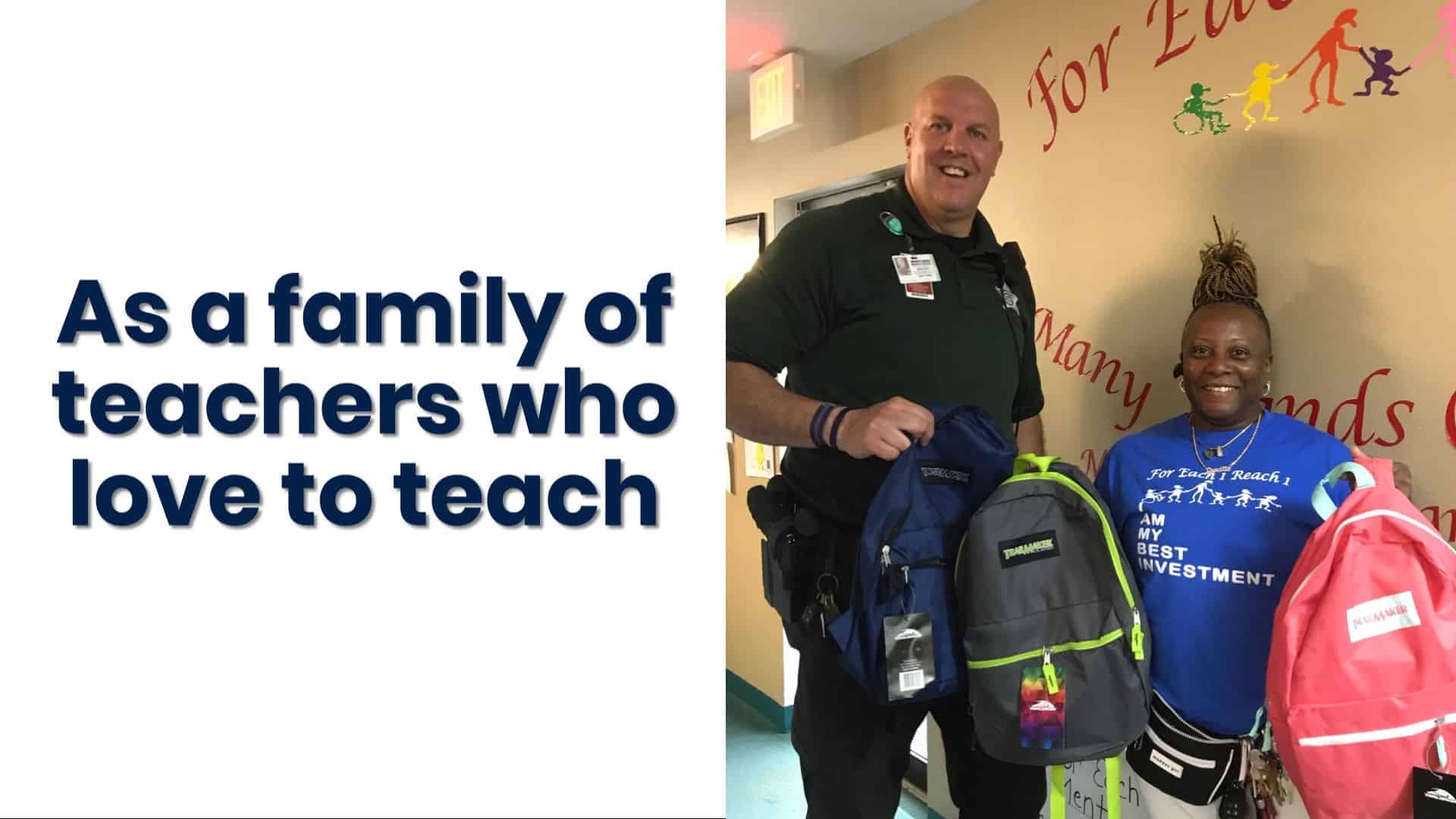 as a family of teachers who love to teach