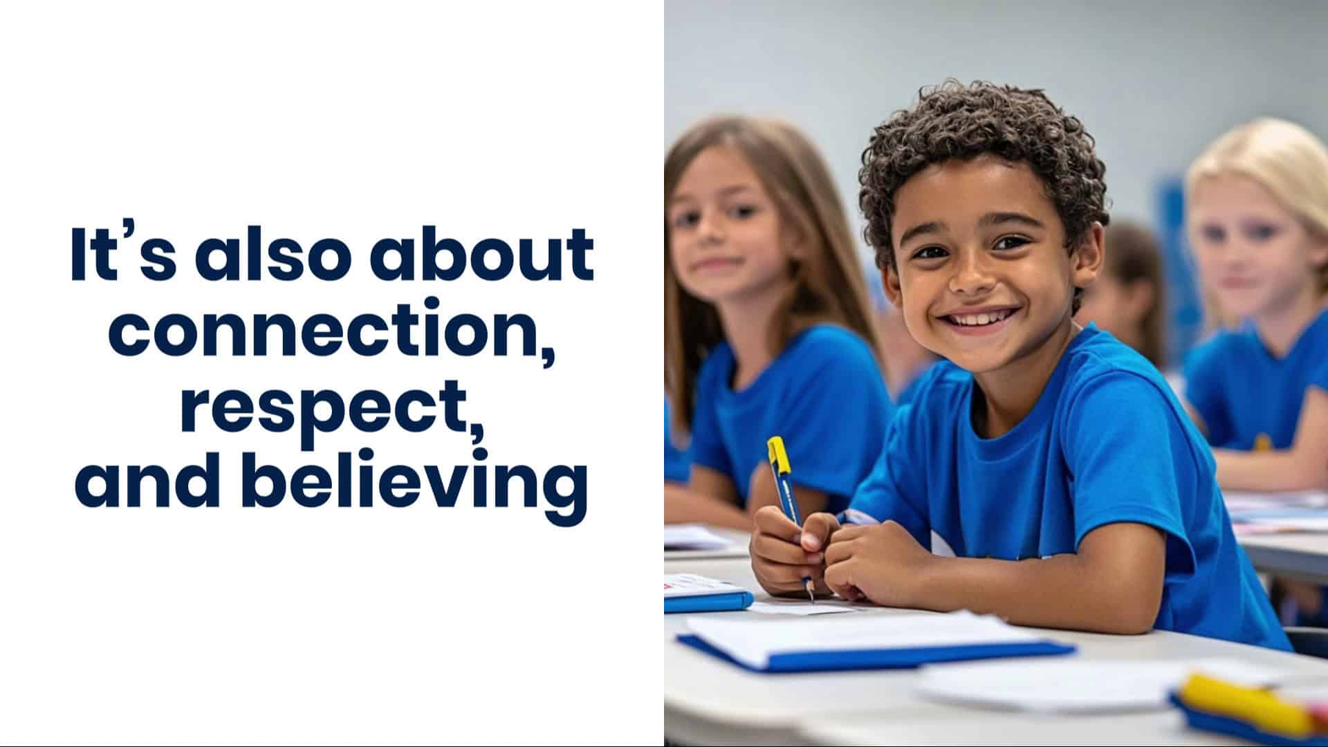 Its also about connection respect and believing