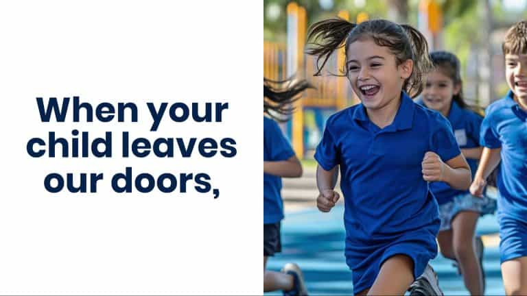 When you child leaves out doors