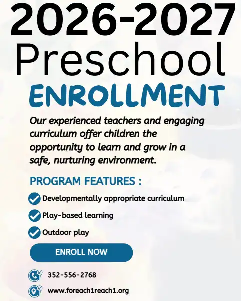 Preschool Flyer Text