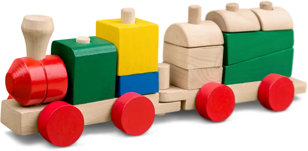 Block Wooden Train