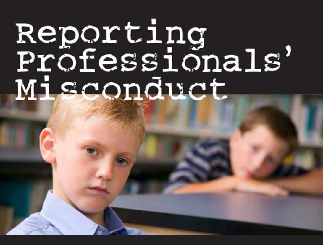 Reporting Professionals Misconduct
