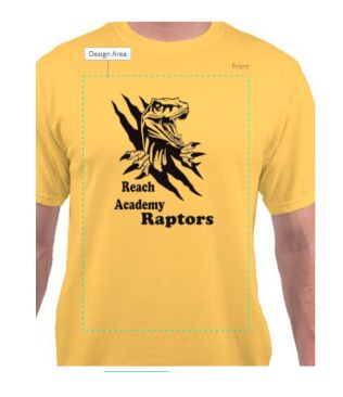 Reach Academy School Spirit Shirt Yellow